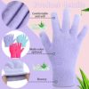 3 Pairs Moisturizing Gloves Aloe Spa Hand Moisture Glove Infused Hydrating Cracked Hand Moisturizer Gloves for Dry Hands Overnight Chapped Skin - Image 5