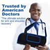 KKOOMI Arm Sling for Shoulder Injury Rotator Cuff Torn Wrist and Elbow Surgery Adjustable Padded Elbow Dislocation and Sprain Brace Shoulder Immobilizer for men&women Arm Support Straps for Left&Right (L/XL) - Image 3