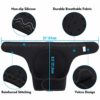 Soudittur Adult Knee Pads for Gardening, Anti-Slip Collision Avoidance Kneepads with Thick EVA Foam, for House Cleaning, Construction Work, Volleyball, Football Dance Knee Sleeve, 1 Pair (Black) - Image 3