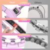 Weighted Hula Smart Hoop with Counter, AgoKud Exercise Hoops for Adults Weight Loss, 2 in 1 Adjustable Circular Abdomen Fitness Massage with 16 Detachable Knots for Men Women - Image 2