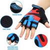 8 Pairs Kids Half Finger Gloves Fingerless Bicycle Gloves Breathable Kids Short Finger Gloves Non-Slip Outdoor Sports Gloves for Children Cycling Climbing Riding, 8 Colors - Image 3
