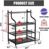 Mythinglogic Yoga Mat Storage Racks,Home Gym Storage Rack for Dumbbells Kettlebells Foam Roller, Yoga Strap and Resistance Bands,Workout Equipment Storage Organizer - Image 6