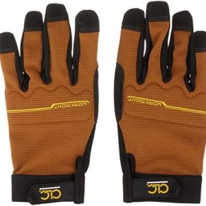 CLC Custom Leathercraft 124L Workright Flex Grip Work Gloves, Shrink Resistant, Improved Dexterity, Tough, Stretchable, Excellent Grip , Assorted