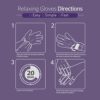 Epielle Relaxing Hand Masks Melatonin + Lavender Extract Deep Moisturizing 100% Vegan & Cruelty-Free (Gloves 6pk) for Dry Hand Spa Masks - Image 6
