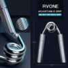 RVONE Hand Grip Strengthener Adjustable Resistance 50-150 LBS Grip Strength Trainer, Hand Gripper Finger Strengthener, Workout Squeezer Wrist Forearm Muscle Exerciser Metal Training - Image 2