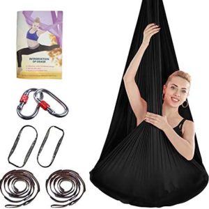 EASY BIG Aerial Yoga Hammock - Premium Aerial Silk Yoga Swing for Antigravity Aerial Fitness, Inversion Exercises, Improved Flexibility & Core Strength