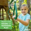 Trapeze Bar Rings for Swing Set - 18" Bar with 48" Heavy Duty Chain – Outdoor Playground Equipment Swing Bar - Image 4