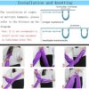 Aerial Yoga Swing Set,L:5M W:2.8M Anti Gravity Hammock Lnversion Exercises Lnclude 2 Carabiner,2 Daisy Chain, 1 Hanging Instructions.… - Image 5