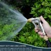 ESOW Garden Hose Nozzle, 100% Heavy Duty Metal Spray Gun with Full Brass Nozzle, 4 Watering Patterns Watering Nozzle- High Pressure Pistol Grip Sprayer for Watering Plants, Car Wash and Showering Dog - Image 2