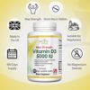 Vitamin D 5000 iu - 400 Premium Vitamin D3 Easy-Swallow Micro Tablets - One a Day High Strength Cholecalciferol VIT D3 5000iu - Vegetarian Supplement - Made in The UK by Incite Nutrition - Image 6