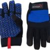 SAFE HANDLER Super Grip Gloves | Textured Grip Palm, Non-Slip Texture, Hook & Loop Wrist Strap, BLACK/BLUE, L/XL, 1 pair (2 gloves) - Image 4