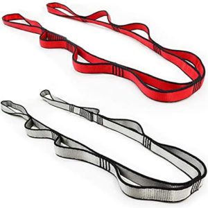 2Pcs Daisy Chain Multipurpose Anti-Gravity Yoga Belt, Climbing Rope, Hammock Rope - 23KN Double-Layer Adjustable Nylon Strap Rope Strong Daisy Chain