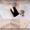 2 Pairs Sunblock Fingerless Gloves Touchscreen UV Protection Gloves Anti-Skid Driving Gloves Summer Outdoor Gloves for Women and Girls (Beige, Black) - Image 5