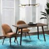 Amazon Brand – Rivet Contemporary Leather Dining Chair with Swivel Seat, 33"H, Cognac - Image 6