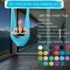 SKYPHAROS 5.5 Yards Aerial Silks Yoga Swing Set - Aerial Yoga Hammock Kit Anti-Gravity Flying for Fitness, Low/Non Stretch Nylon Tricot Fabric Hardware Included for Dance - Image 3