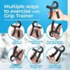 Grip Strength Trainer (Adjustable), Hand Grip Strengthener, Forearm Exerciser, Finger Strengthener Trainer (11 to 132 LB), Wrist Forearm Grip Workout - Home Gym Exercise Equipment, Workout for Home - Image 6