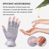 MIG4U Fingerless Moisturizing Beauty Gloves Half Finger Touchscreen Glove for SPA, Eczema, Dry Hands, Cosmetic Treatment, Summer Sun UV Protection Pale Purple，1 Pairs S/M - Image 4