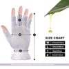 MIG4U Fingerless Moisturizing Beauty Gloves Half Finger Touchscreen Glove for SPA, Eczema, Dry Hands, Cosmetic Treatment, Summer Sun UV Protection Pale Purple，1 Pairs S/M - Image 7