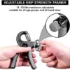 ALMAH Hand Grip Strengthener (2pack), Grip Strength Trainer, Hand Exerciser Adjustable Resistance 11-132 Lbs, Hand Gripper, Forearm Workout Training Equipment for Injury Recovery Athletes - Image 3
