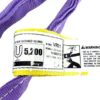 USA Made VR1 X 4' Purple Slings 4'-12' Lengths in Listing, Double PLY Cover Endless Round Poly Lifting Slings, 2,600 lbs Vertical, 2,080 lbs Choker, 5,200 lbs Basket (USA Polyester)(4 FT) - Image 3