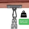Dolibest Heavy Bag Hangers Brackets, Punching Bag Hangers, Heavy Bag Ceiling Mount with Carabiner for Body Weight Strength Training Systems, Aerial Yoga Swing & Hammock, Resistance Band - Image 2