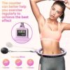 Weighted Hula Smart Hoop with Counter, AgoKud Exercise Hoops for Adults Weight Loss, 2 in 1 Adjustable Circular Abdomen Fitness Massage with 16 Detachable Knots for Men Women - Image 5
