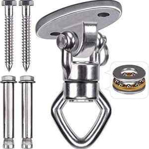 BeneLabel Swing Hanger with 2 Bearing, 800 LB Capacity, Safest Rotational Device Hanging Accessory for Aerial Silks Dance, Web Tree Swing Set, Yoga Swing Sets