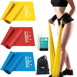 Resistance Bands Set - Exercise Bands for Physical Therapy,Yoga,Pilates,Rehab,Stretching and Home Workout,Stretch Bands of Different Strengths,Non-Latex Elastic1