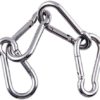sprookber Stainless Steel Spring Snap Hook Carabiner - 304 Stainless Steel Clips, Set of 6 - Image 3