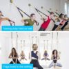 SUNMALL 2pcs Battle Rope Anchor Wall Mount for Suspension Straps, Yoga Swing Ceiling Mount Brackets for Gymnastic Rings,Olympic Rings,Hammock,Resistance Band, X-Mount Ceiling Hooks - Image 6