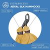 aum active Aerial Yoga Hammock Kit Set - Durable Aerial Silk with Replacement Fabric, Extension Straps, Carabiners, and Pose Guide - Aerial Silks for Home, Antigravity Yoga, Inversion Exercises, Yoga - Image 2