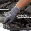 Safety Work Gloves MicroFoam Nitrile Coated-3 Pairs,KAYGO KG18NB,Seamless Knit Nylon Glove with Black Micro-Foam Nitrile Grip,Ideal for General Purpose,Automotive,Home Improvement - Image 4