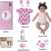 JIZHI Lifelike Reborn Baby Dolls - 20-Inch Real Baby Feeling Realistic-Newborn Baby Dolls Adorable Smiling Real Life Baby Dolls with Feeding Kit & Gift Box for Kids Age 3 + - Image 6