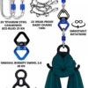 EUPEFIST 11 Yards Aerial Silks Equipment, Durable and Low-Stretch Fabric Aerial Dance Flying Swing All Hardware Included for Acrobatic Dance Air Yoga,A - Image 2