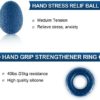 Gonex Hand Grip Strengthener with Counter, Forearm Trainer Workout Kit (5Pack), Adjustable Resistance Grip Strength Trainer, Finger Exerciser/Stretcher, Grip Ring, Grip Ball for Recovery and Athletes - Image 5