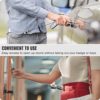 ELV Retractable ID Badge Holder, Heavy Duty Metal Body, Strong Cord, Carabiner and Key Chain, 28 inch Wire Extension, Hold Up to 15 Keys and Tools [1 Pack] - Image 5