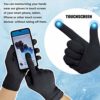 MIG4U Moisturizing Beauty Gloves Touch Screen Overnight Sleeping Glove Large for Men SPA, Dry Hands, Nighttime Lotion, UV Protection, Cosmetic Treatment, XL Black 1 Pairs - Image 2