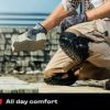 NoCry Professional Knee Pads for Construction Work with Heavy Duty Foam Padding and Comfortable Gel Cushion, Strong Double Straps and Adjustable Easy-Fix Clips; Fits Men and Women - Image 4