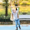 AIIAJJE Trapeze bar for Kids Trapeze Swing bar with Rings& Locking Carabiners for Indoor Jungle Gym Play Set and Outdoor Playground for Swingset ,Ninja line Backyard (Red) - Image 9
