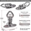 BeneLabel Swing Hanger with 2 Bearing, 800 LB Capacity, Safest Rotational Device Hanging Accessory for Aerial Silks Dance, Web Tree Swing Set, Yoga Swing Sets - Image 7