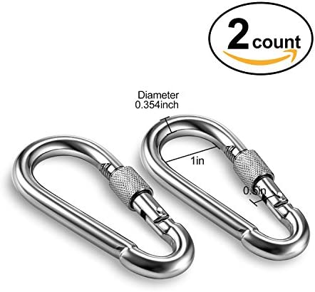 MDAIRC Safety Rotational Device, Aluminum Alloy Double-Ball Bearing Swivel, Holds Up 8500+ Lbs, Minimum Breaking Strength 40 kN, Spins & Rotates 360° for Smooth Rope Climbing, Hiking & Exercise - Image 6