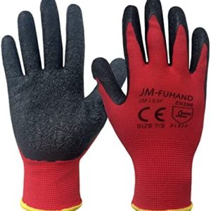 Latex Rubber Coated Safety Work Gloves with Non-slip Grip.Construction Mechanics Work Gloves(12 Pairs&6 Pairs&1 Pair)
