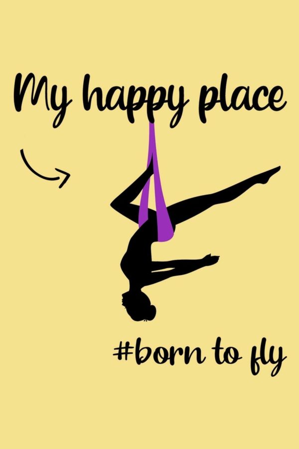 Born To Fly:: Aerials Notebook Aerialist Practice Writing Diary Ruled Lined Pages Book 120 Pages 6 x 9 Gift for aerial silk aerial hoop