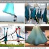 Aerial Yoga Hammock L:5M W:2.8M Aerial Pilates Silk Yoga Swing Set with 2000 Ibs Load Include Daisy Chain, Pose Guide - Image 9