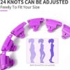 TOMOIN Hula Hoops for Adults Weight Loss,Smart Weighted Hoola Hoops for Adults & Kids Weight Loss, 24 Detachable Knots Non-Falling Smart Hoola Hoops - Image 6