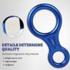 EMEKIAN 35KN Figure 8 Aviation Aluminum Alloy Descender, Heavy Duty Rescue Rappelling Gear Belay Device, High Strength Downhill Equipment Rigging Plate for Rock Climbing, Belaying, Tree Climbing - Image 2