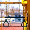 Eastern Jungle Gym Trapeze Bar and Gym Rings | Large Trapeze Bar- 20” with Coated 43” Chains | Playground Trapeze Bar and Rings - Image 3