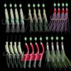Skipaelf Sabiki Rigs Set,20 Packs Fishing Bait Rigs Luminous Sabiki Rig with Sharp Hooks,Soft Shrimp Lure Surf Fishing Rigs Saltwater - Image 2