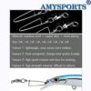 AMYSPORTS High Strength Fishing Snap Swivels Ball Bearing Swivels Stainless Fishing Swivels Saltwater Corrosion Resistance Barrel Swivel for Freshwater Fishing - Image 2