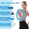 Dumoyi Smart Weighted Fit Hoop for Adults Weight Loss, 24 Detachable Knots, 2 in 1 Adomen Fitness Massage, Great for Adults and Beginners - Image 3